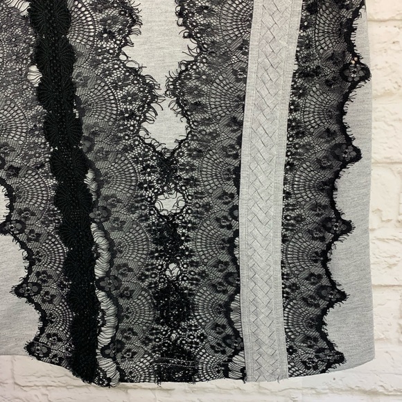 Mystree Lace Mixed Media Sleeveless Midi Dress S - Picture 4 of 8